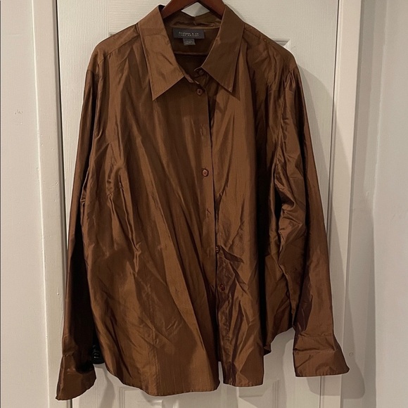 Lane Bryant Other - Lane Bryant Brown Shirt Jacket